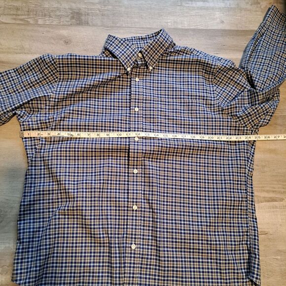 Lauren Ralph Lauren Classic Fit Long Sleeve Button Shirt Plaid Non Iron 17 32/33 - Picture 10 of 12